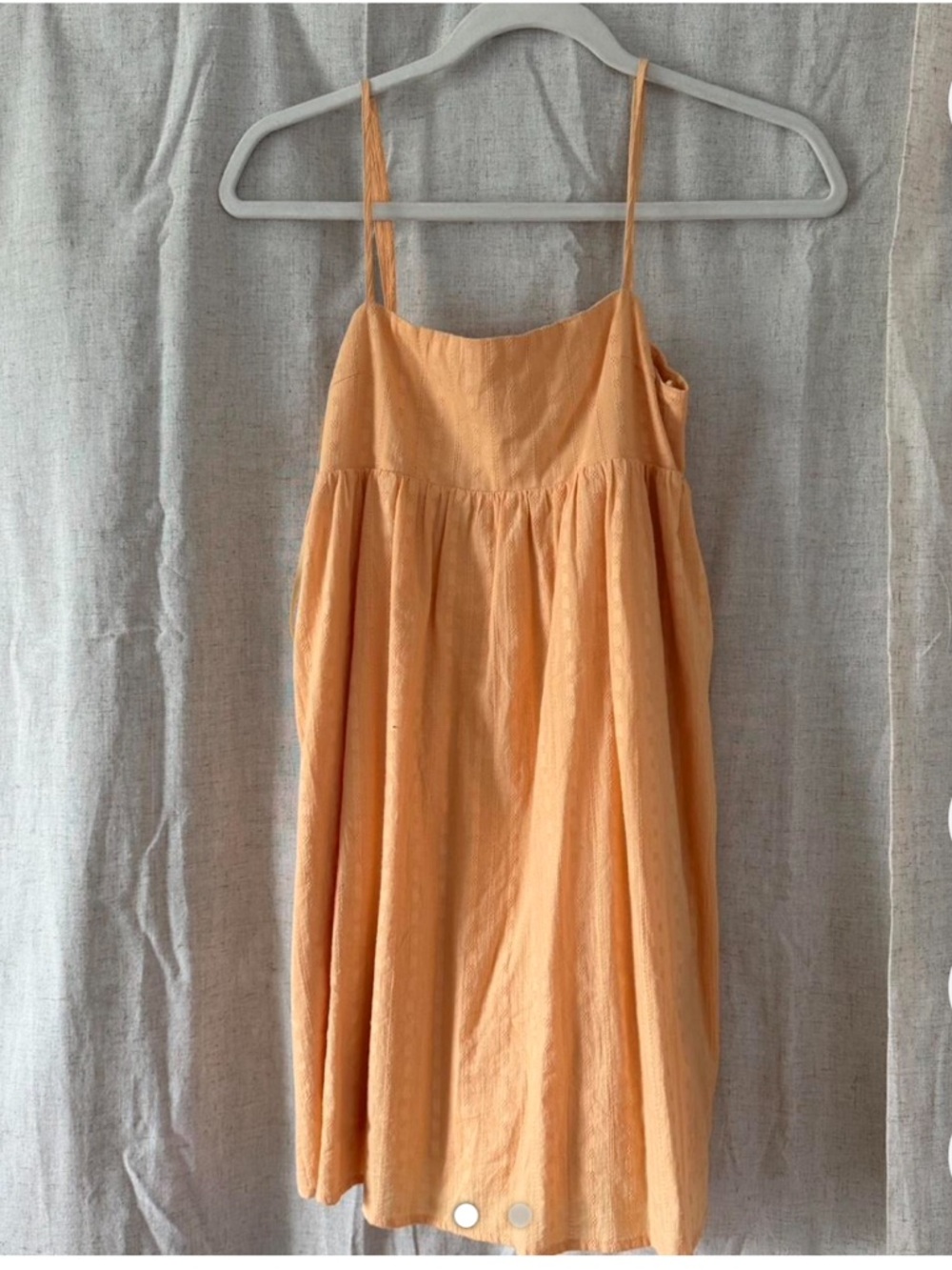 Lightweight Peach Slip Dress with Spaghetti Straps